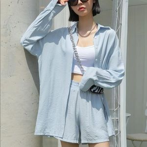 Shirt and short set Large